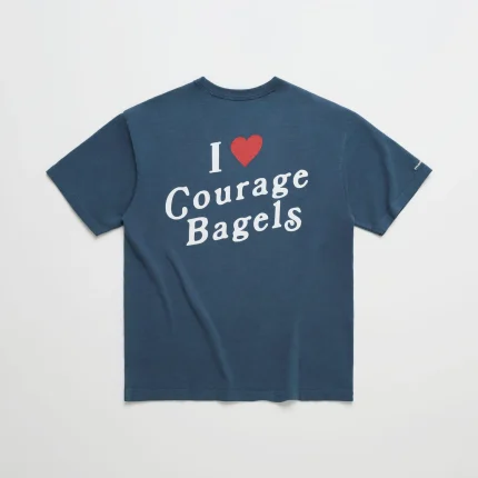 I Heart Courage Bagels Heavyweight Tee