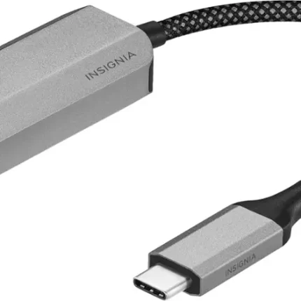 Insignia™ - USB-C to Ethernet Adapter - Black