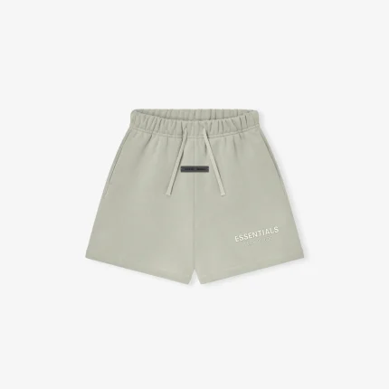 Kids Fleece Soccer Short in Abbey Stone