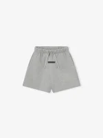 Kids Fleece Soccer Short in Concrete Heather