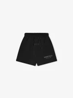 Kids Fleece Soccer Short in Jet Black