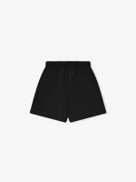 Kids Fleece Soccer Short in Jet Black
