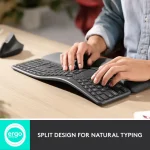 Logitech Ergonomic Full-size Wireless Keyboard