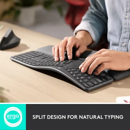Logitech Ergonomic Full-size Wireless Keyboard