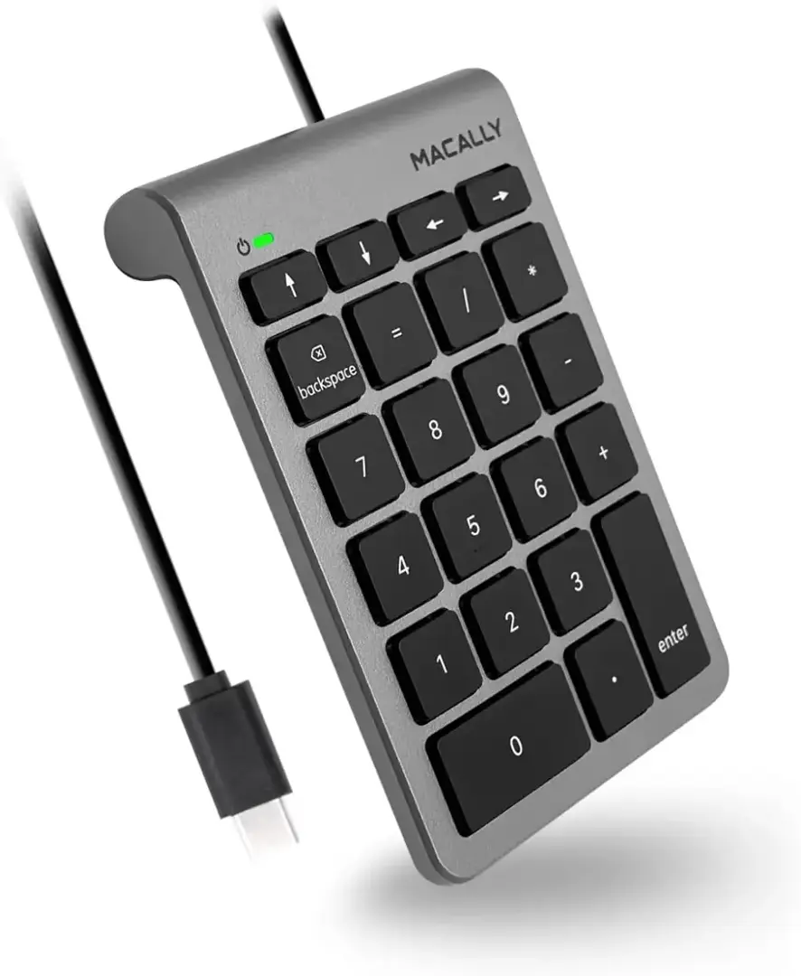 Macally - Wired USB C Numeric Keypad for Mac Macally - Wired USB C Numeric Keypad for Mac