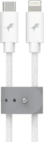 Nimble - Powerknit 1M USB C to Lightning Cable - White