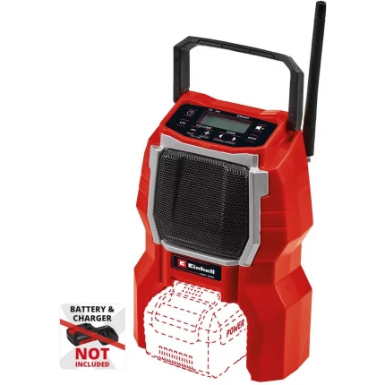 Einhell 18V AM-FM & Bluetooth Radio