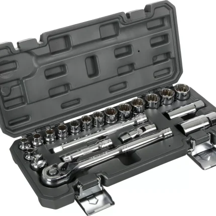 Halfords 21 Piece 3-8 Inch Drive Metric Socket Set