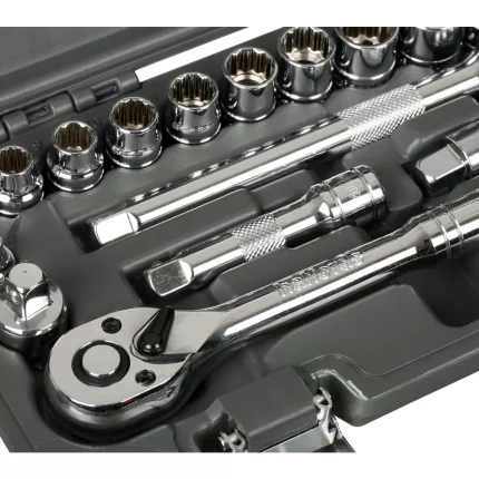 Halfords 21 Piece 3-8 Inch Drive Metric Socket Set