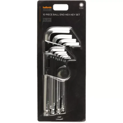 Halfords Advanced 10 Piece Ball End Hex Key Set