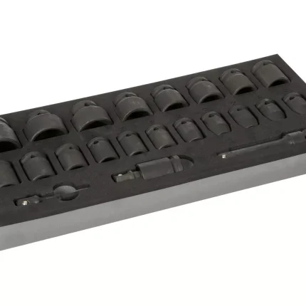 Halfords Advanced 22 Piece 1-2 Inch Impact Socket Set Modular Tray