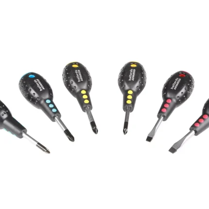 Halfords Advanced 6 Piece Stubby Screwdriver Set
