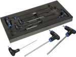 Halfords Advanced 7 Piece T-Handle Hex Set Modular Tray