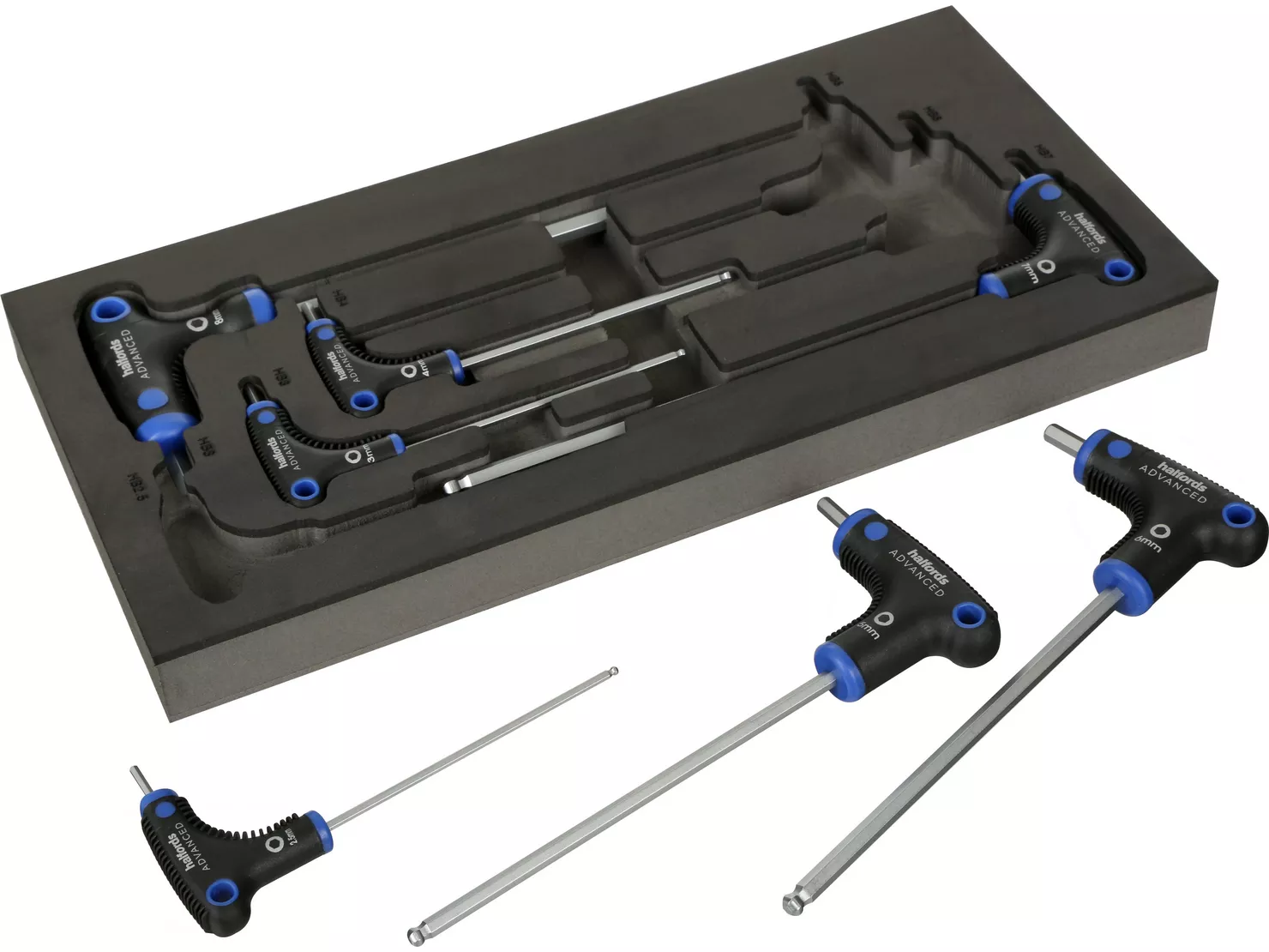 Halfords Advanced 7 Piece T-Handle Hex Set Modular Tray2 Halfords Advanced 7 Piece T-Handle Hex Set Modular Tray