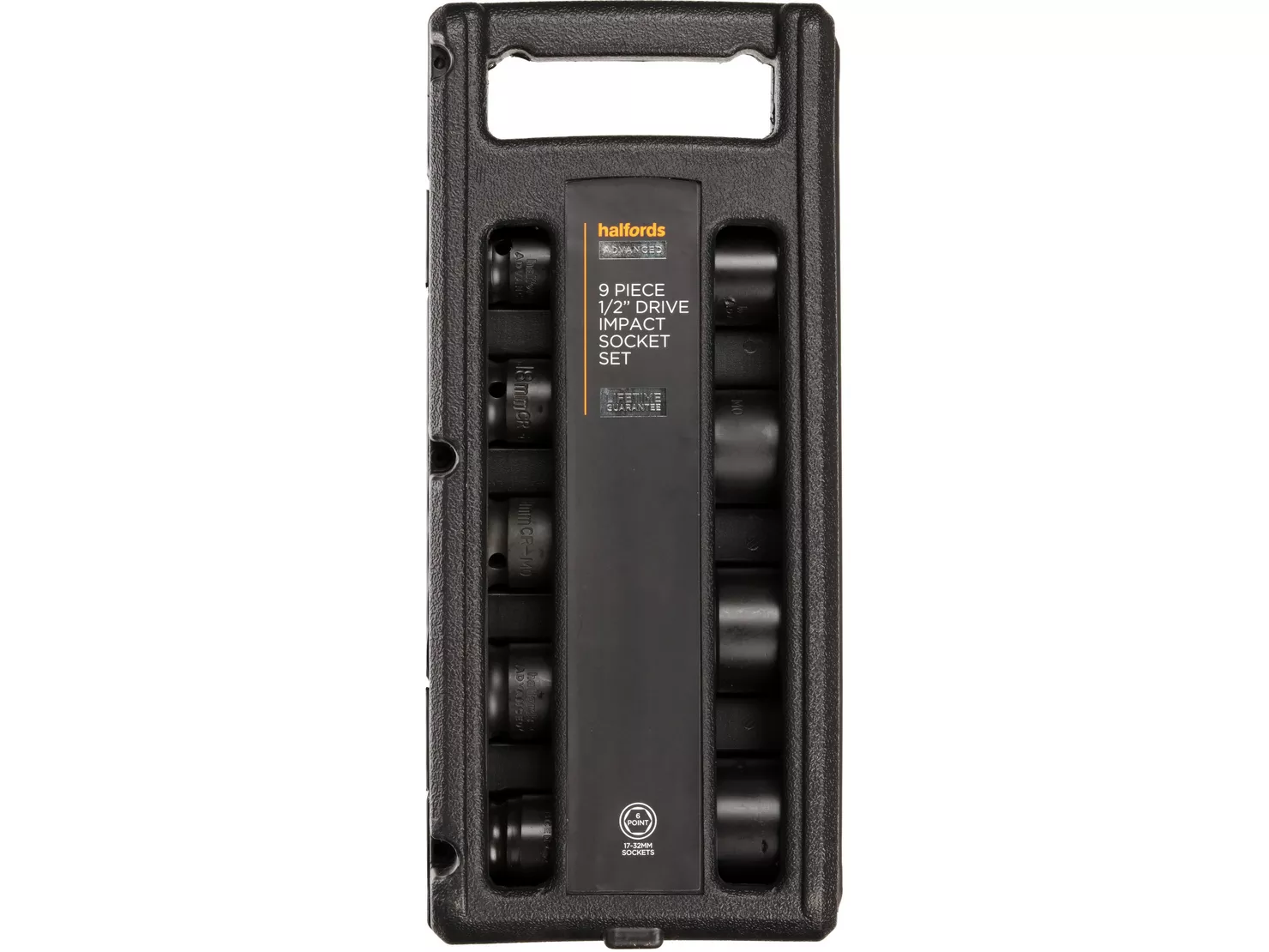 Halfords Advanced 9 Piece 1-2 Inch Drive Impact Socket Rail Set Halfords Advanced 9 Piece 1-2 Inch Drive Impact Socket Rail Set