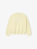Kids 90's Fleece Crewneck in Garden Yellow