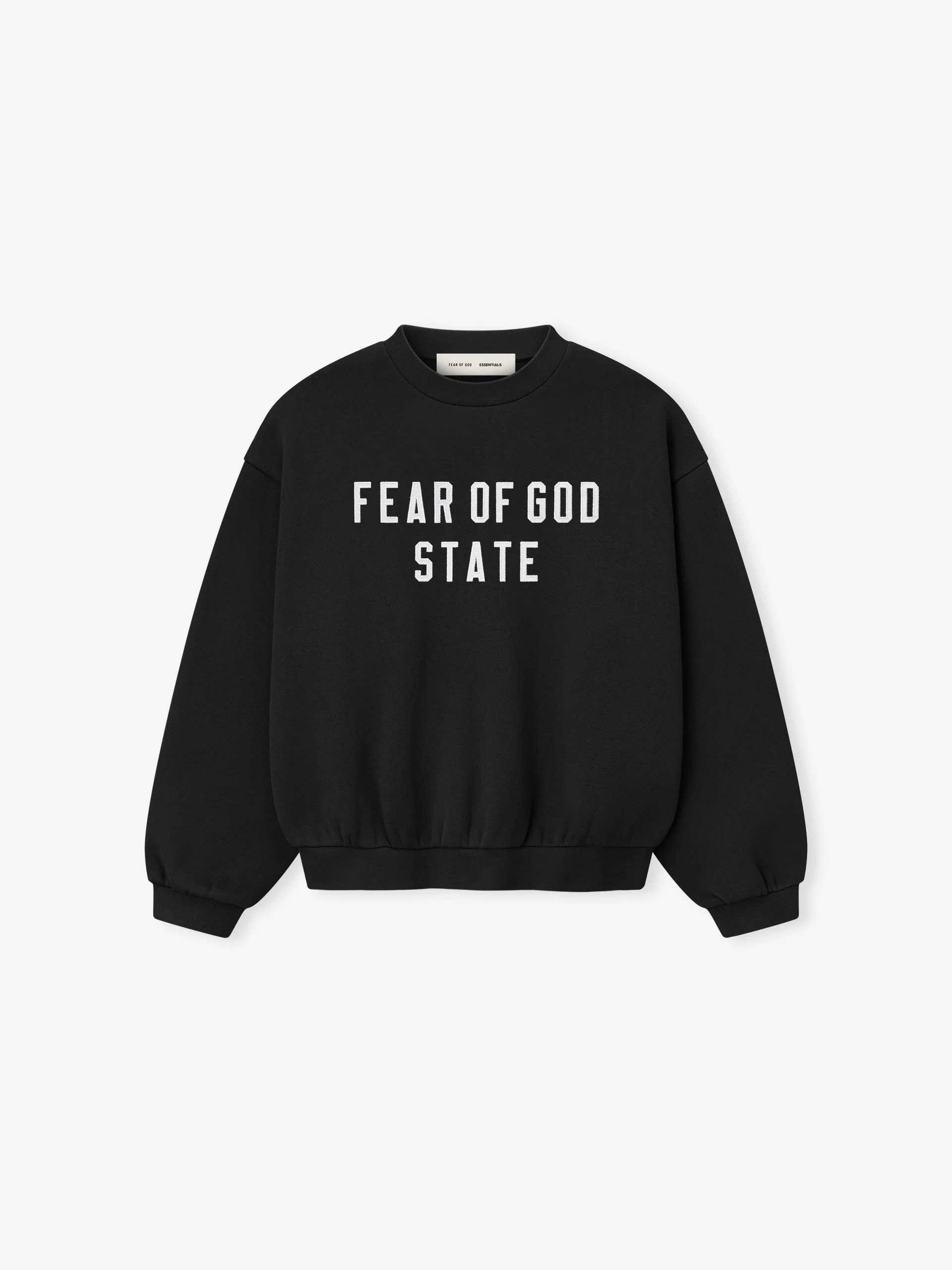 Kids 90's Fleece Crewneck in Jet Black Kids 90's Fleece Crewneck in Jet Black