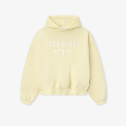 Kids 90's Fleece Hoodie in Garden Yellow