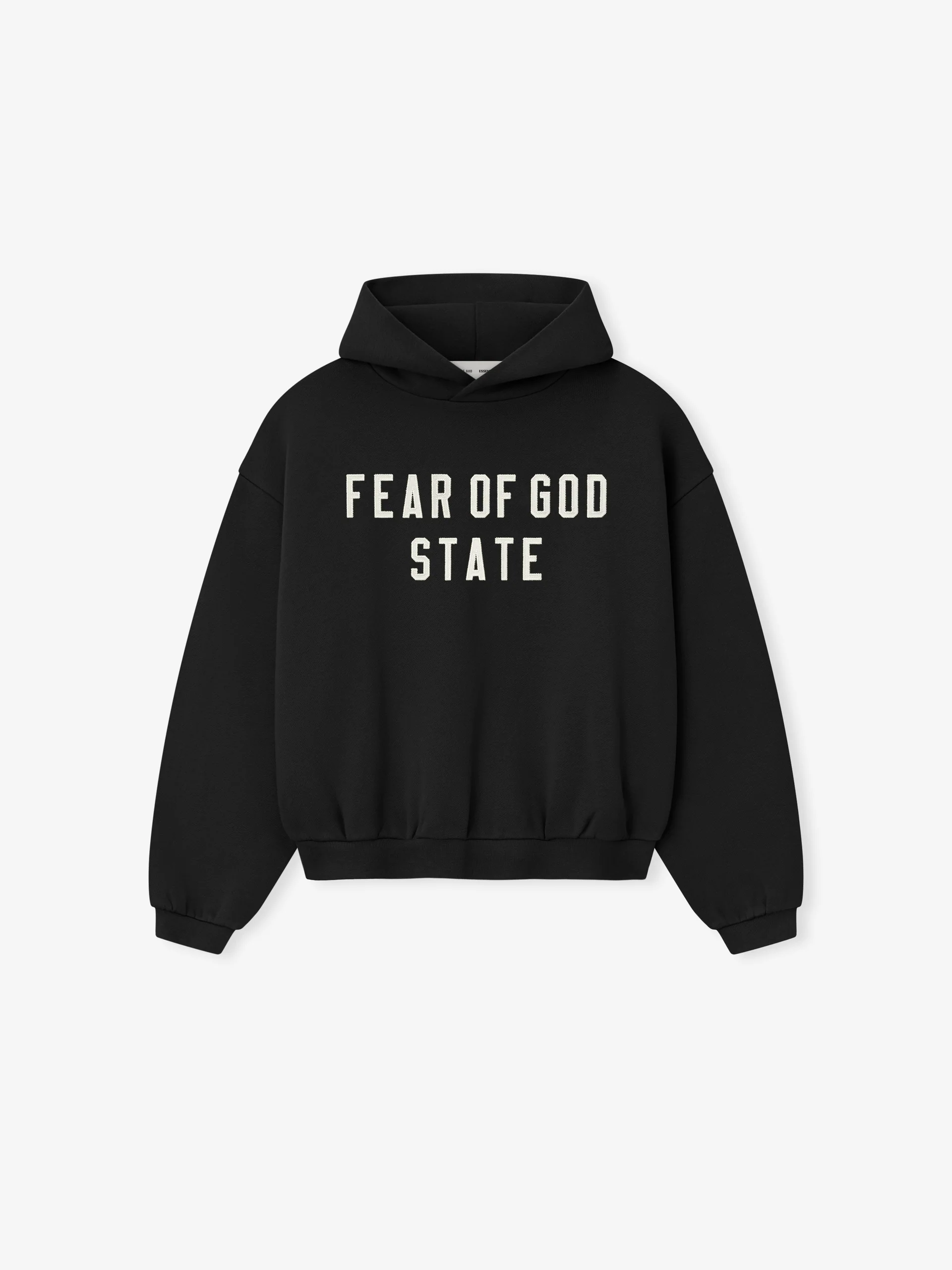 Kids 90's Fleece Hoodie in Jet Black Kids 90's Fleece Hoodie in Jet Black