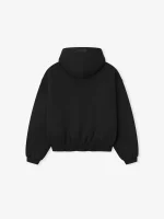 Kids 90's Fleece Hoodie in Jet Black