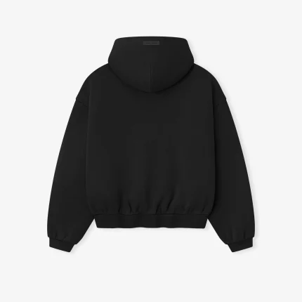 Kids 90's Fleece Hoodie in Jet Black