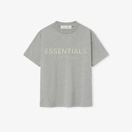 Kids Classic Crew Neck T-Shirt in Concrete Heather