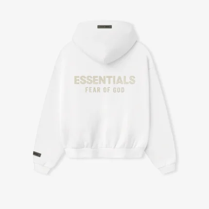 Kids Classic Fleece Zip-Up Hoodie in Cloud White