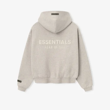 Kids Classic Fleece Zip-Up Hoodie in Heather Stone