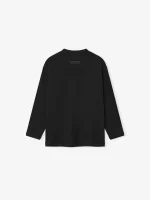 Kids Classic Long Sleeve T-Shirt in Jet Black