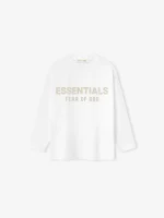 Kids Classic Long Sleeve Tee in Cloud White