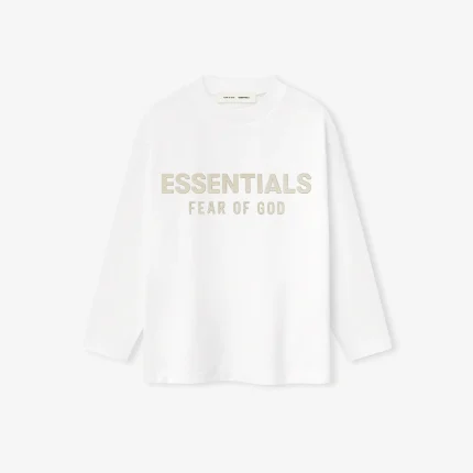 Kids Classic Long Sleeve Tee in Cloud White