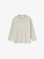 Kids Classic Long Sleeve Tee in Heather Stone