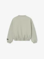 Kids Fleece Crewneck in Abbey Stone