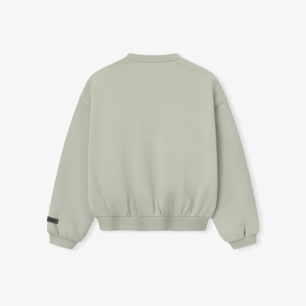 Kids Fleece Crewneck in Abbey Stone
