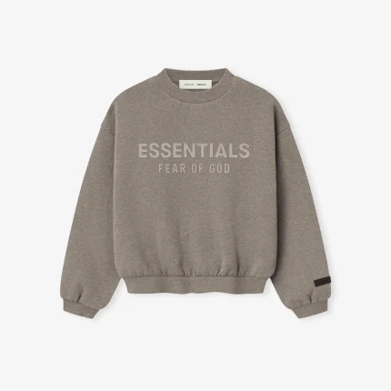 Kids Fleece Crewneck in Homestead Heather