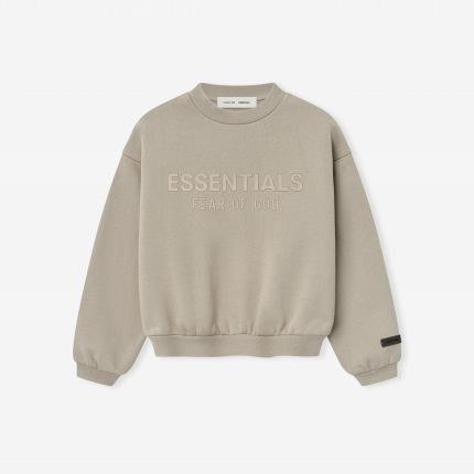 Kids Fleece Crewneck in Timber