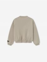 Kids Fleece Crewneck in Timber