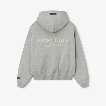 Kids Fleece Hoodie Zip-Up in Concrete Heather