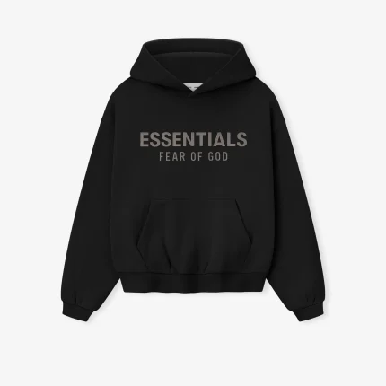 Kids Fleece Hoodie in Jet Black