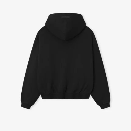 Kids Fleece Hoodie in Jet Black