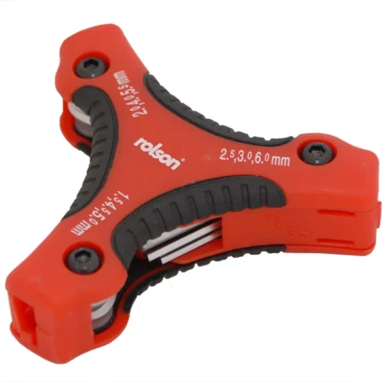 Rolson Folding Triangle Hex Key Set