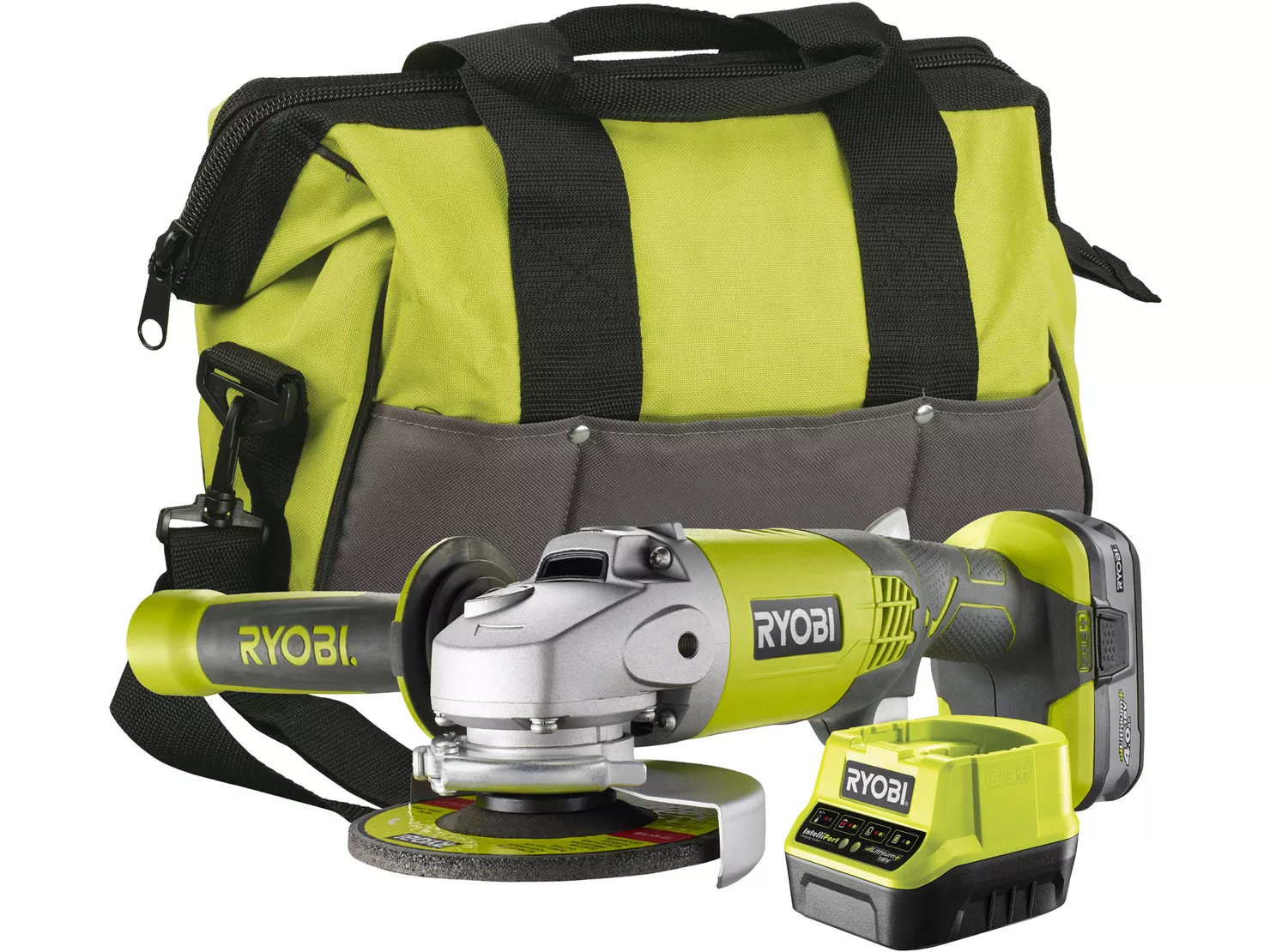 Ryobi 18V ONE+ Angle Grinder Starter Kit (1x4.0Ah) Ryobi 18V ONE+ Angle Grinder Starter Kit (1x4.0Ah)