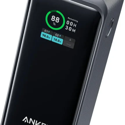 Anker - Power Bank (20000mAh, 200W, 3-Port) - Black