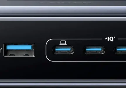 Anker - Prime Desktop Charger (200W, 6 Ports, GaN) - Silver