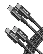 Anker - USB C to USB C Cable (6FT, 2Pack) - Black