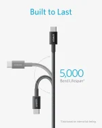 Anker - USB C to USB C Cable (6FT, 2Pack) - Black