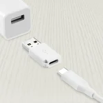 Best Buy essentials™ - Female USB-C to Male USB Adapter (2-Pack) - White