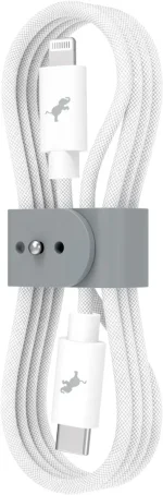 Nimble - Powerknit 1M USB C to Lightning Cable - White