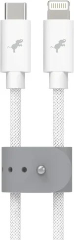 Nimble - Powerknit 1M USB C to Lightning Cable - White