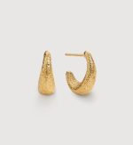 Antica Textured Small Hoop Earrings